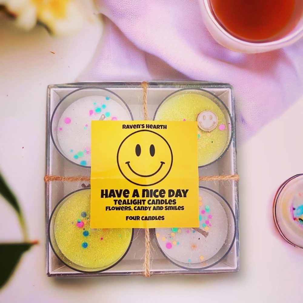 Have a Nice Day Tealight Candles | Soy | Smells like a big smile 😀